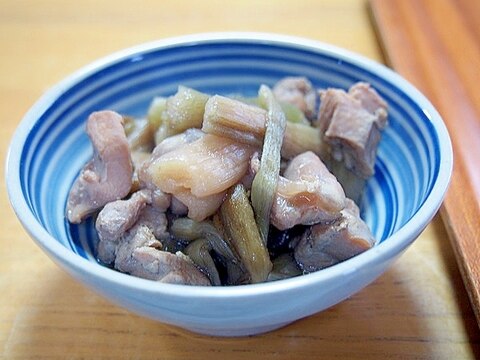 鶏といもがらの煮物